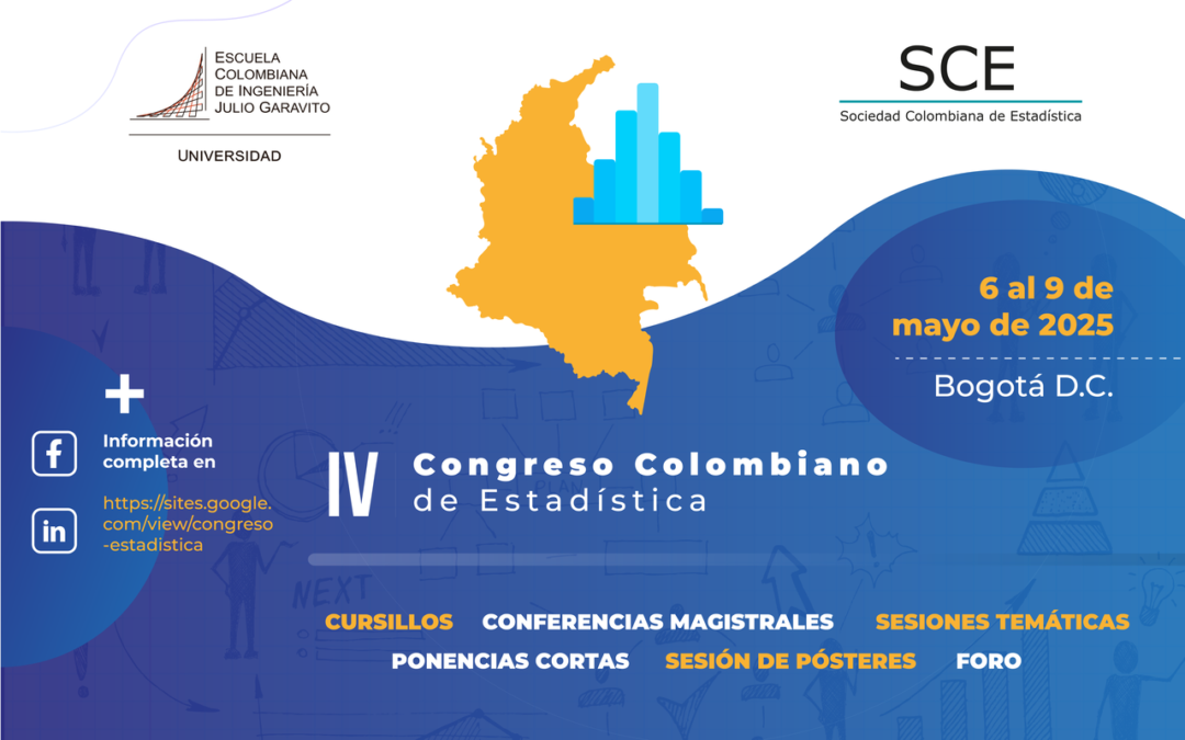 IV CONGRESO COLOMBIANO DE ESTADÍSTICA – LUNES 7 DE ABRIL DE 2025, FECHA LÍMITE PARA LA INSCRIPCIÓN ORDINARIA