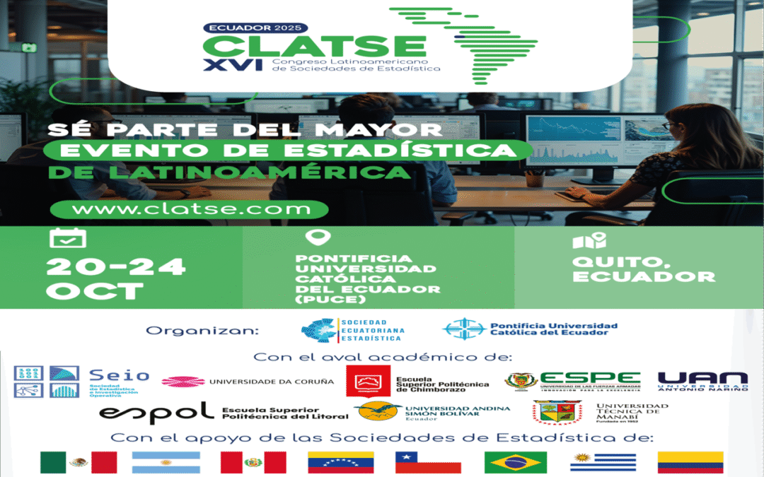 XVI CONGRESO LATINOAMERICANO DE SOCIEDADES DE ESTADÍSTICA, 20 A 24 DE OCTUBRE 2025 – INSCRIPCIONES ABIERTAS