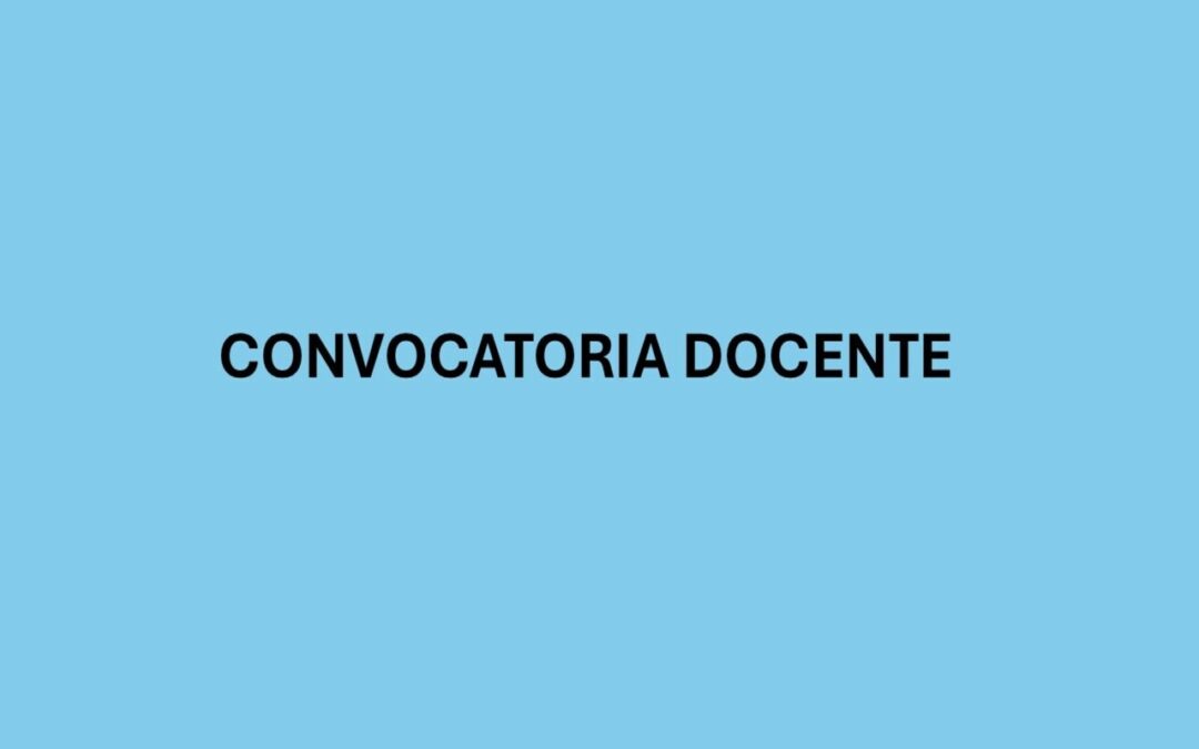 CONVOCATORIA DOCENTE MATEMÁTICAS – DEPARTAMENTO DE MATEMÁTICAS, PONTIFICIA UNIVERSIDAD JAVERIANA, SEDE BOGOTÁ