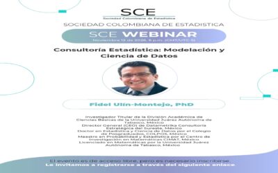INVITACIÓN AL SCE WEBINAR «CONSULTORÍA ESTADÍSTICA: MODELACIÓN Y CIENCIA DE DATOS»